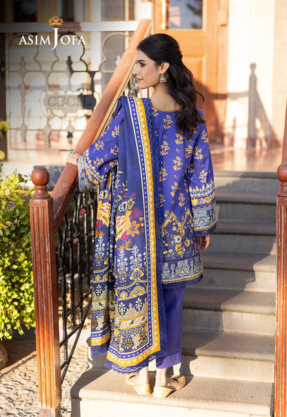 AJUW-68 PRINTED VISCOSE 3 Pcs
