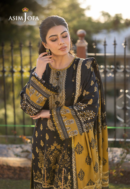 AJUW-69 PRINTED VISCOSE 3 Pcs