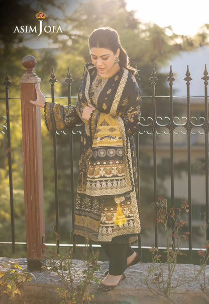 AJUW-69 PRINTED VISCOSE 3 Pcs