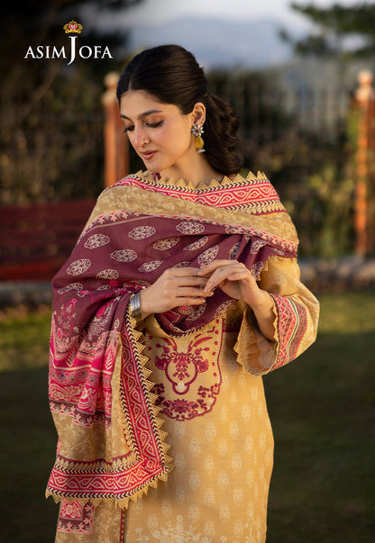 AJUW-36 PRINTED KHADDAR 3 Pcs