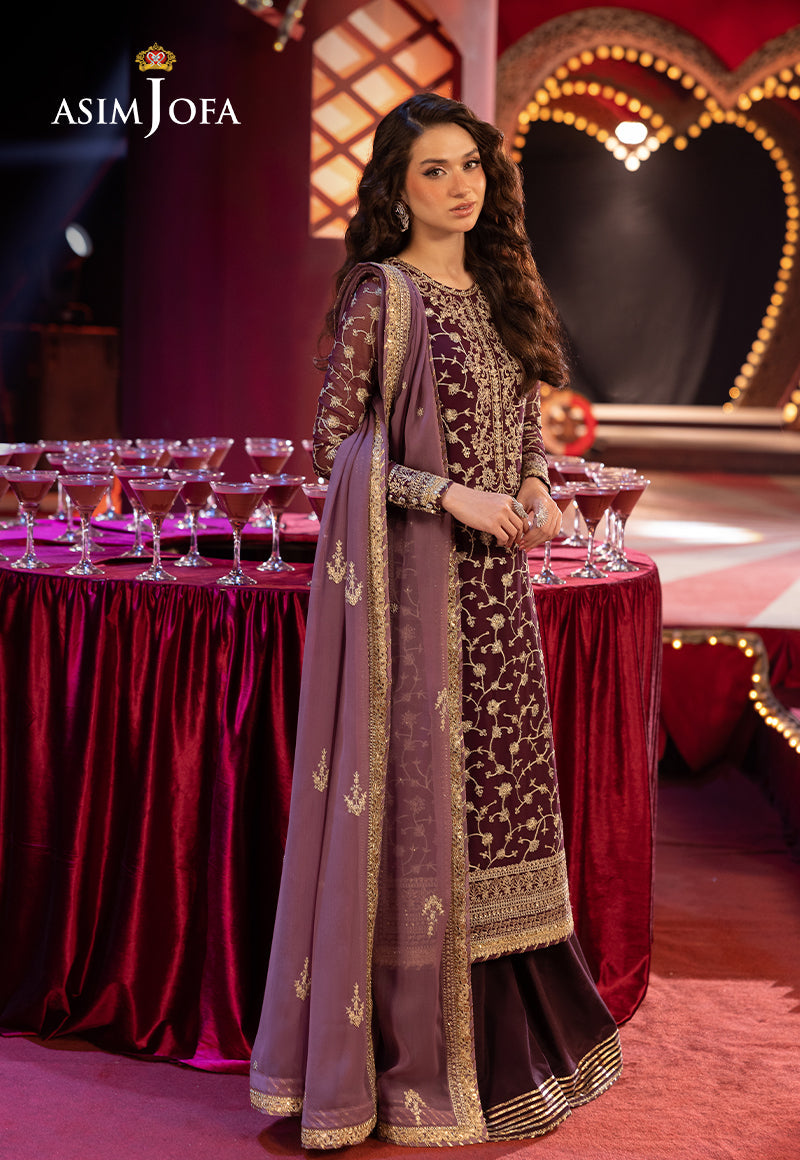 AJLLF-11 Embroidered Chiffon 3 Pcs