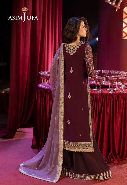 AJLLF-11 Embroidered Chiffon 3 Pcs