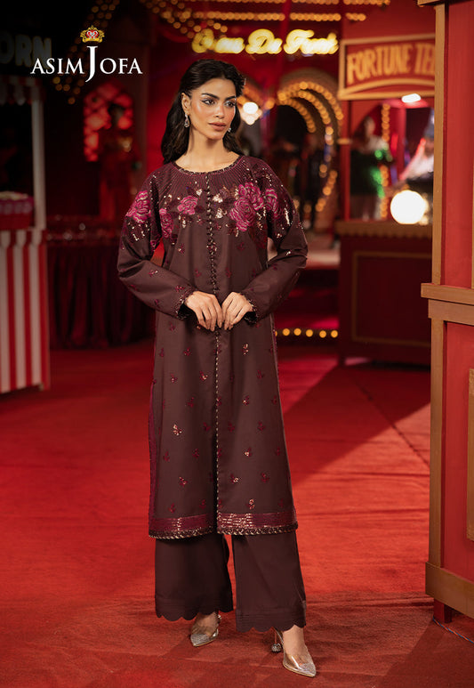 AJLLF-10 Embroidered Silk 2 Pcs