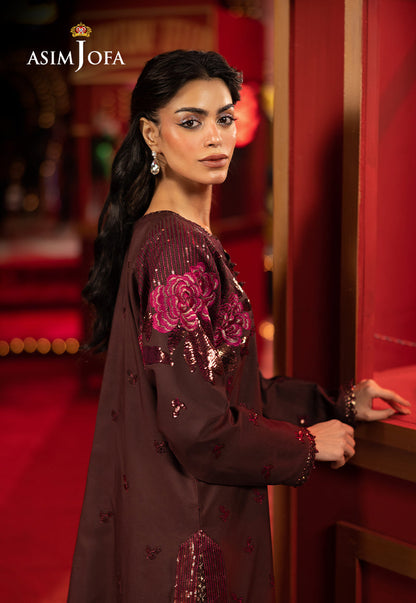 AJLLF-10 Embroidered Silk 2 Pcs