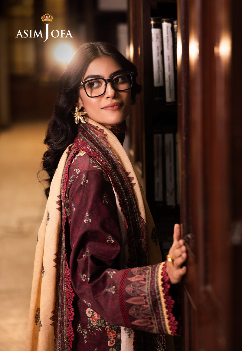 AJUBJ-44 PRINTED LAWN 3 PC