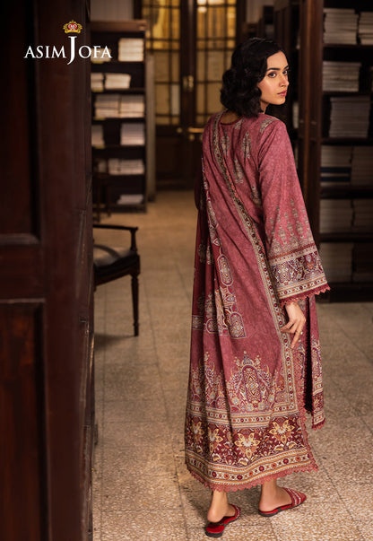 AJUBJ-43 PRINTED LAWN 3 PC