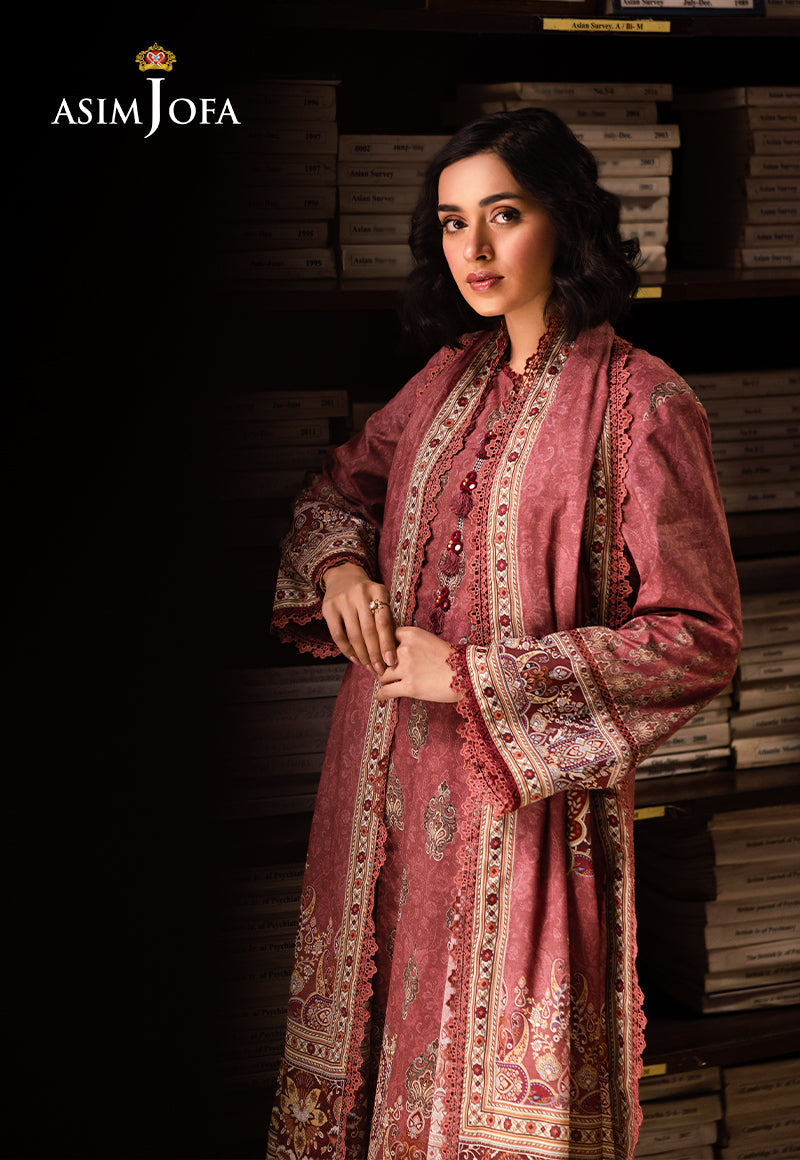 AJUBJ-43 PRINTED LAWN 3 PC