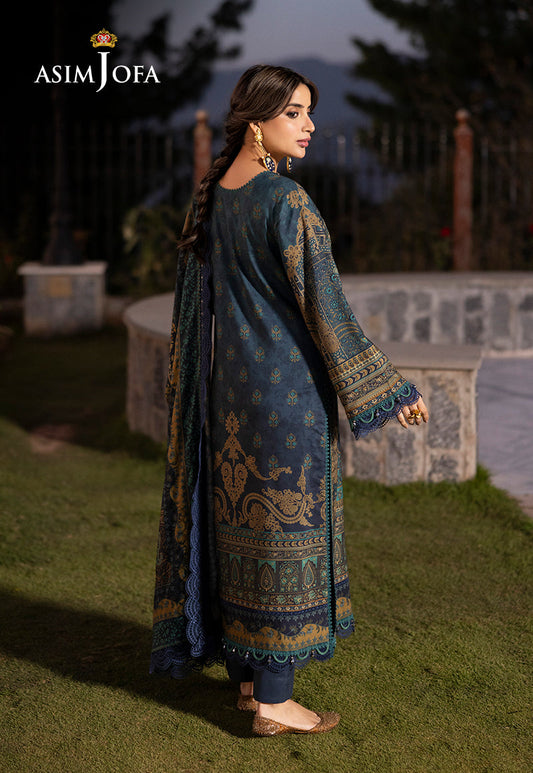 AJUW-20 EMBROIDERED VISCOSE 3 Pcs