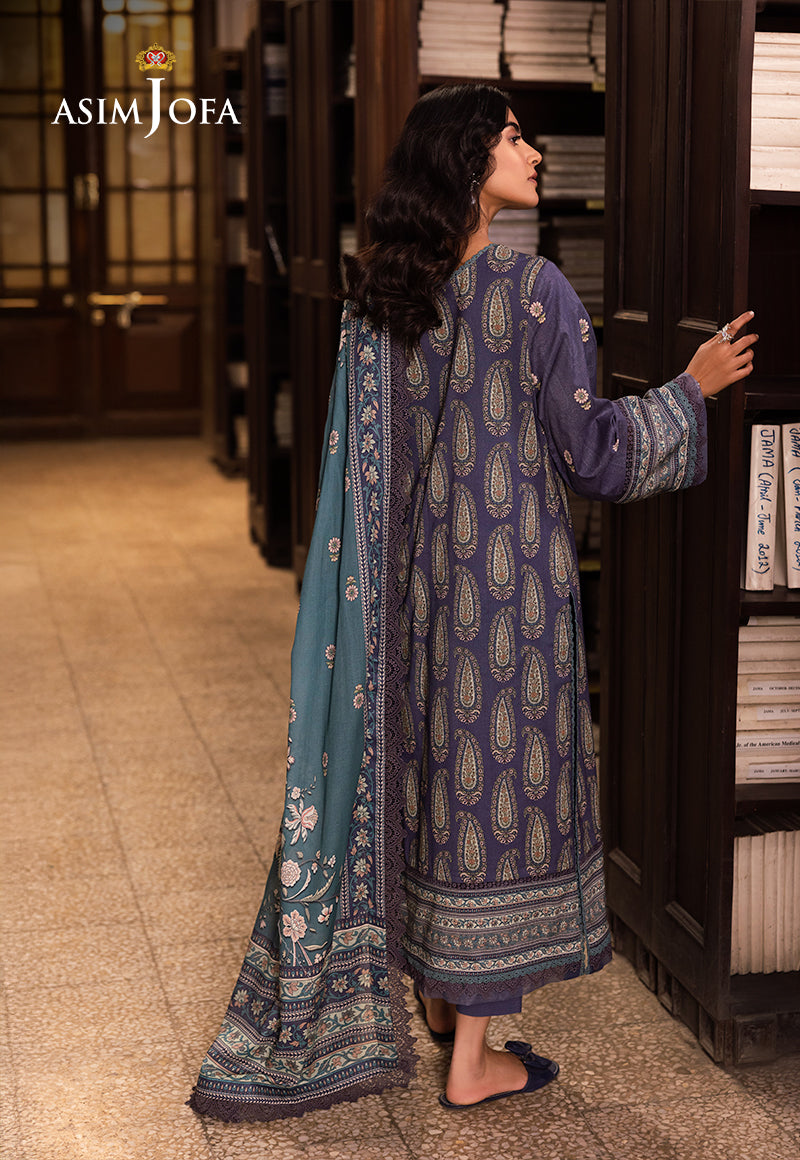 AJUBJ-36 Printed Lawn 3 Pcs