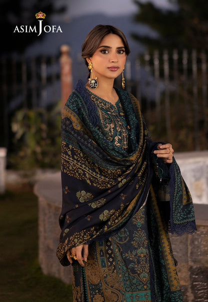 AJUW-20 EMBROIDERED VISCOSE 3 Pcs