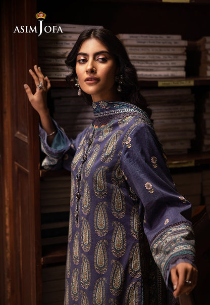 AJUBJ-36 Printed Lawn 3 Pcs