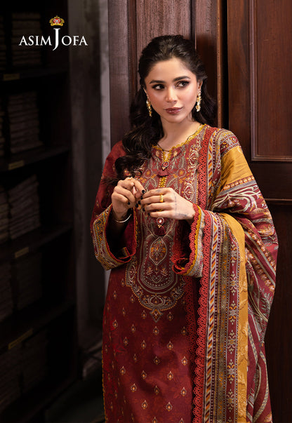 AJUBJ-42 Printed Lawn 3 Pcs