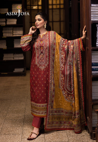 AJUBJ-42 Printed Lawn 3 Pcs