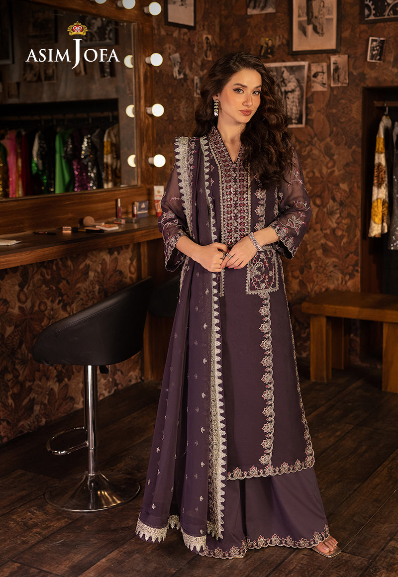 AJLLF-05 Embroidered Chiffon 3 Pcs