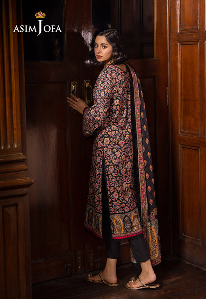 AJUBJ-45 PRINTED LAWN 3 PC