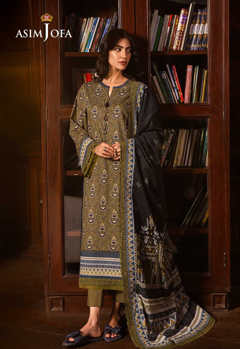 AJUBJ-37 Printed Lawn 3 Pcs