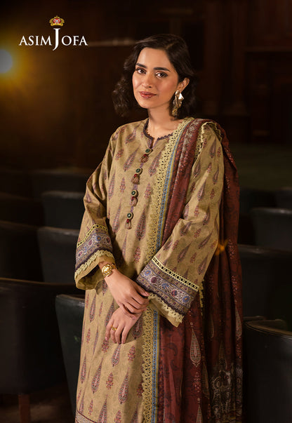AJUBJ-47 PRINTED LAWN 3 PC