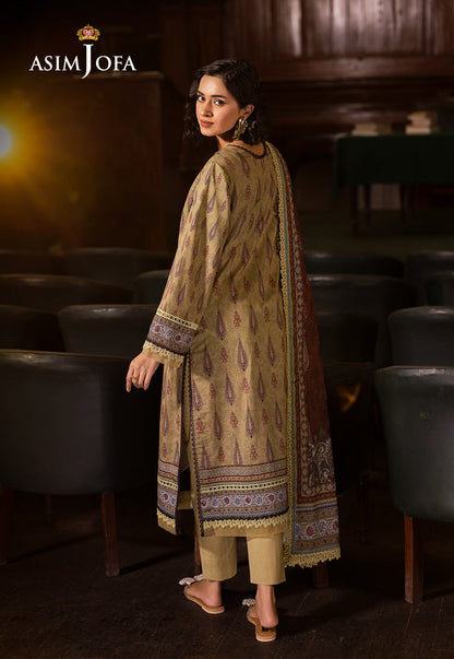 AJUBJ-47 PRINTED LAWN 3 PC