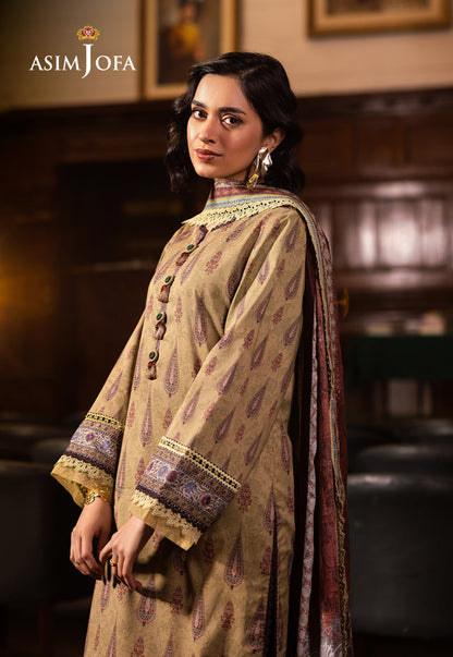 AJUBJ-47 PRINTED LAWN 3 PC
