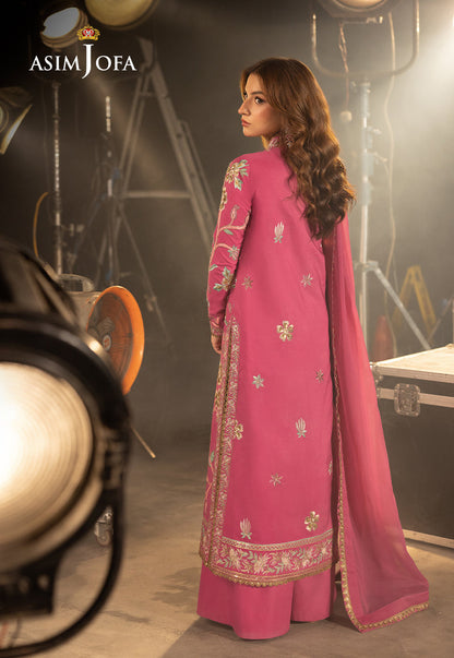 AJLLF-15 Embroidered Silk 3 Pcs
