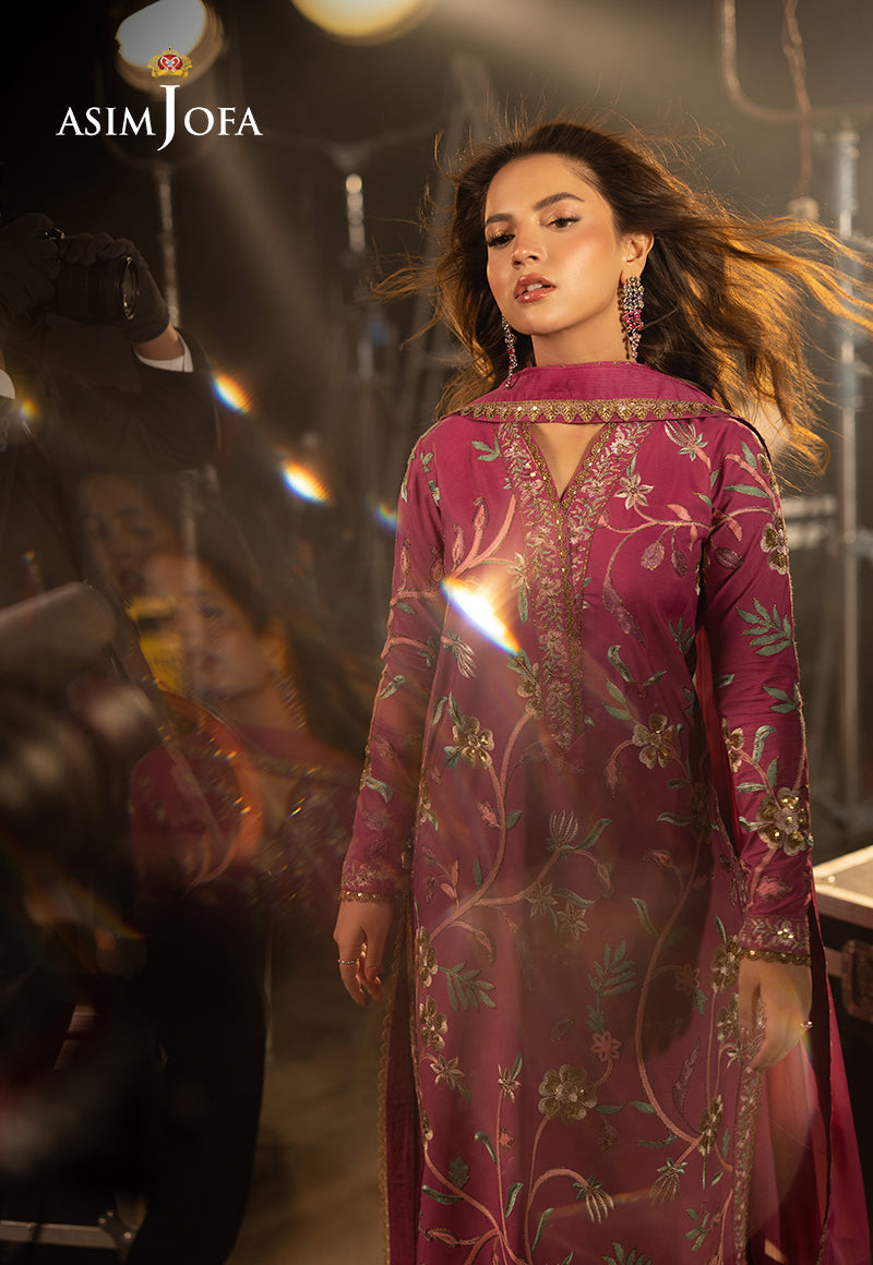 AJLLF-15 Embroidered Silk 3 Pcs