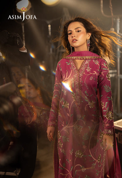 AJLLF-15 Embroidered Silk 3 Pcs