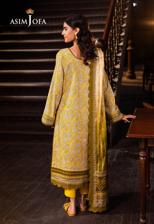 AJUBJ-51 PRINTED LAWN 3 PC