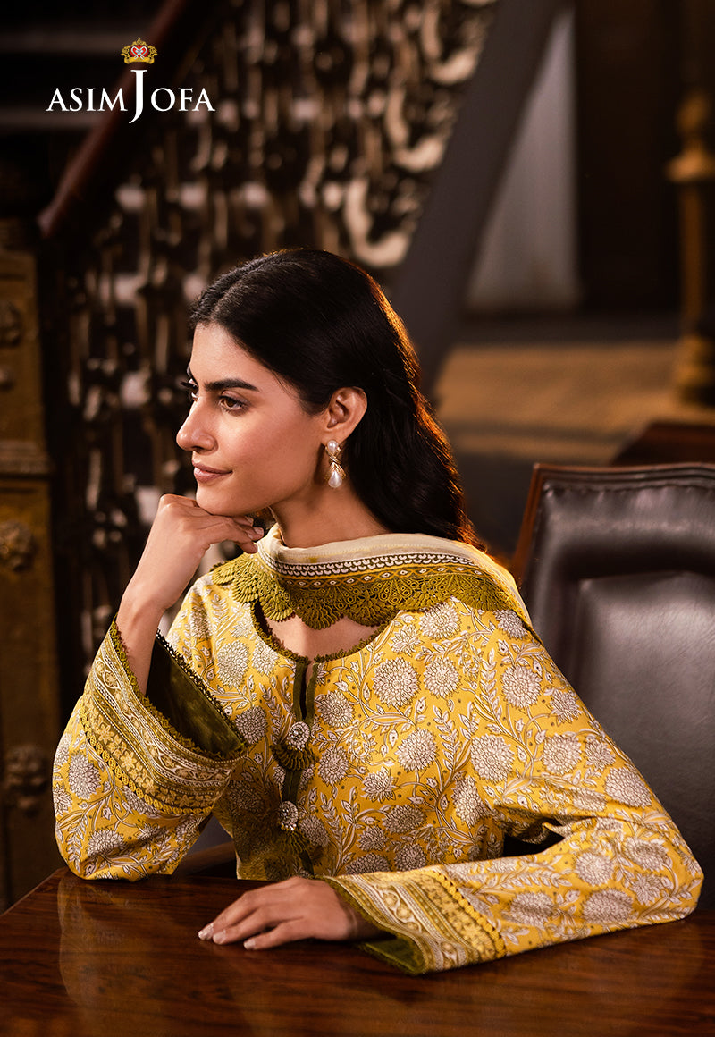 AJUBJ-51 PRINTED LAWN 3 PC