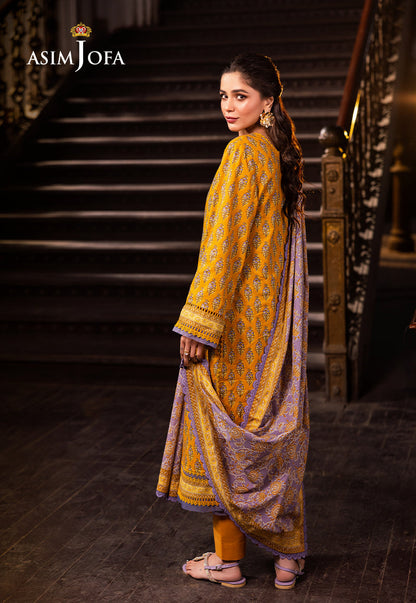 AJUBJ-53 PRINTED LAWN 3 PC