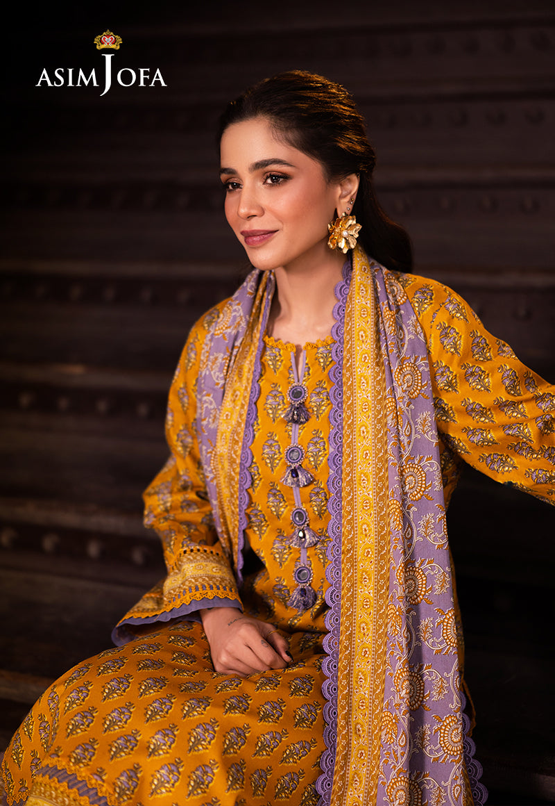 AJUBJ-53 PRINTED LAWN 3 PC