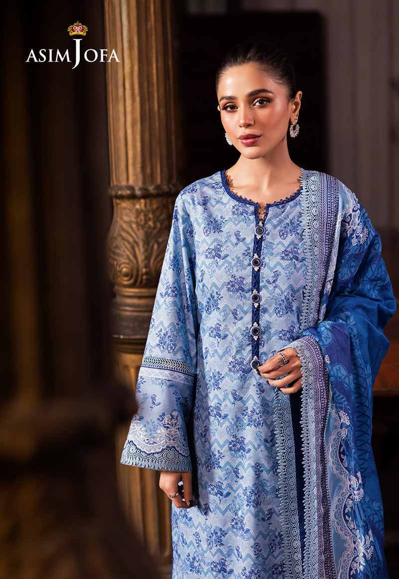 AJUBJ-39 Printed Lawn 3 Pcs