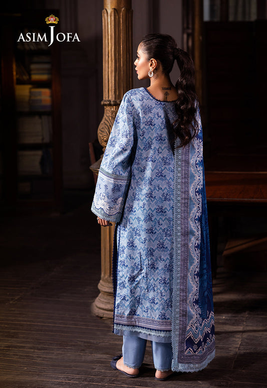 AJUBJ-39 Printed Lawn 3 Pcs