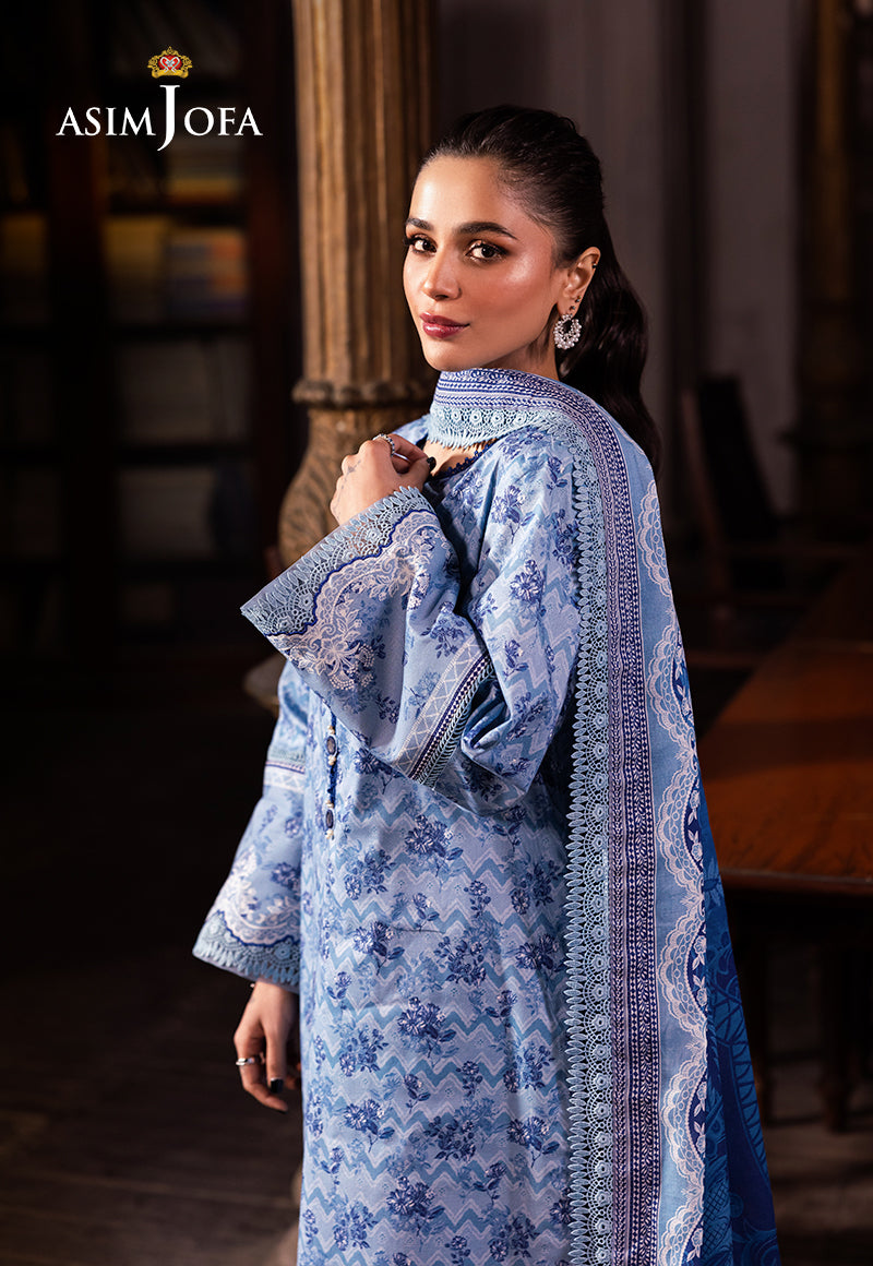 AJUBJ-39 Printed Lawn 3 Pcs