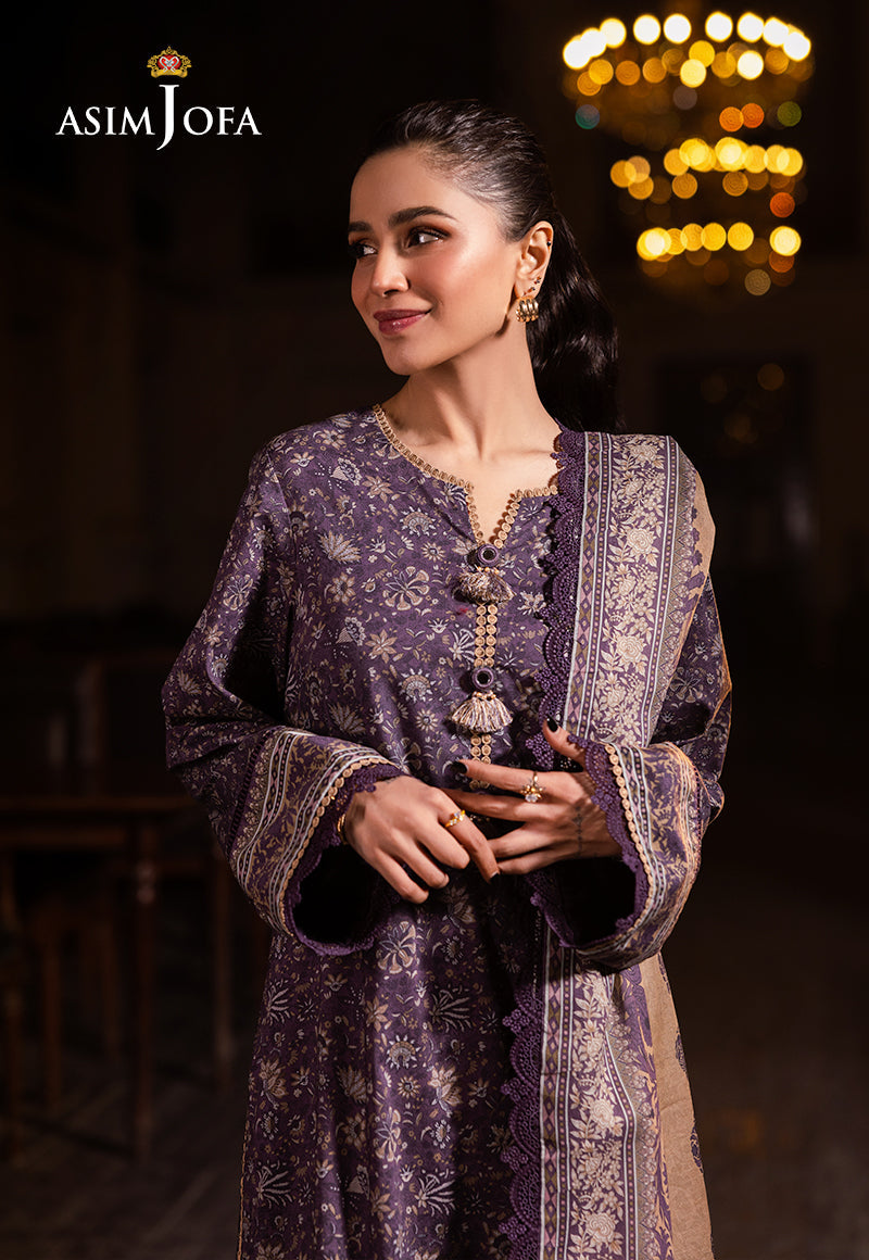 AJUBJ-48 PRINTED LAWN 3 PC