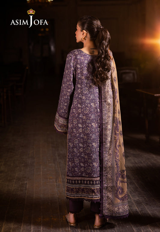 AJUBJ-48 PRINTED LAWN 3 PC