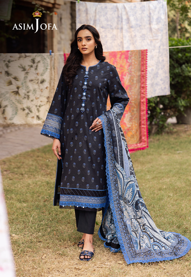 AJUBJ-55 PRINTED LAWN 3 PC