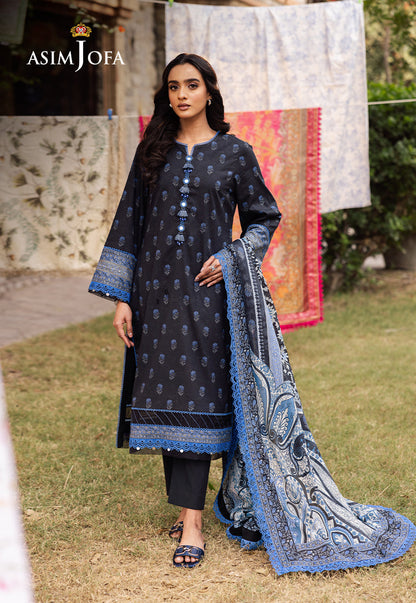 AJUBJ-55 PRINTED LAWN 3 PC