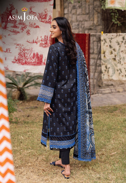 AJUBJ-55 PRINTED LAWN 3 PC