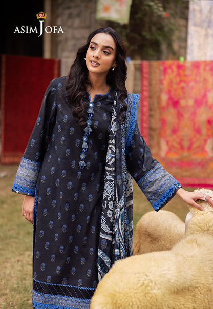 AJUBJ-55 PRINTED LAWN 3 PC