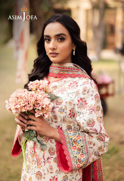 AJUBJ-50 PRINTED LAWN 3 PC