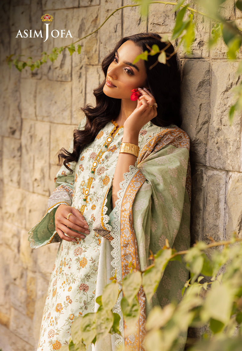 AJUBJ-52 PRINTED LAWN 3 PC