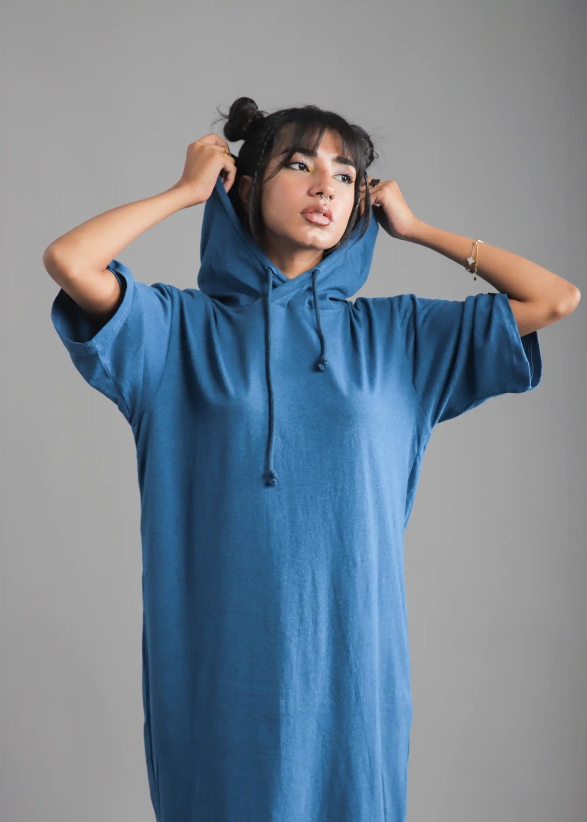Street Hooded Tshirt Dress
