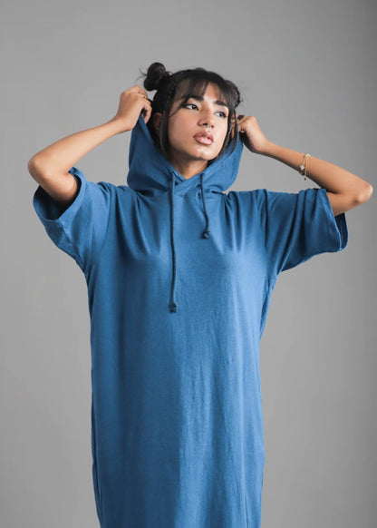 Street Hooded Tshirt Dress