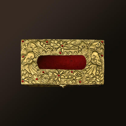 TISSUE BOX GOLDEN