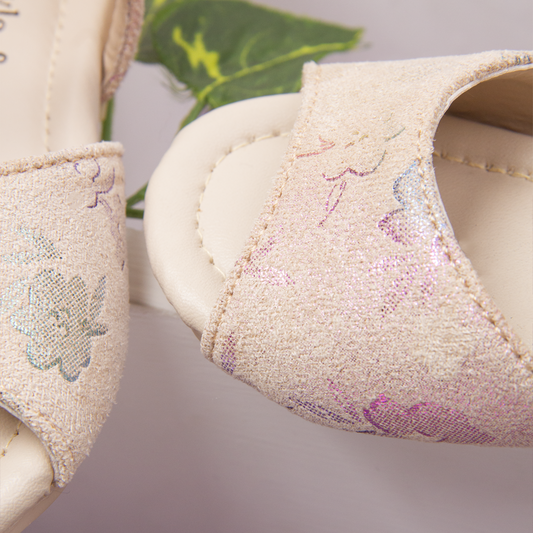 Baby Girl Skin Multi Flower Print Sandal