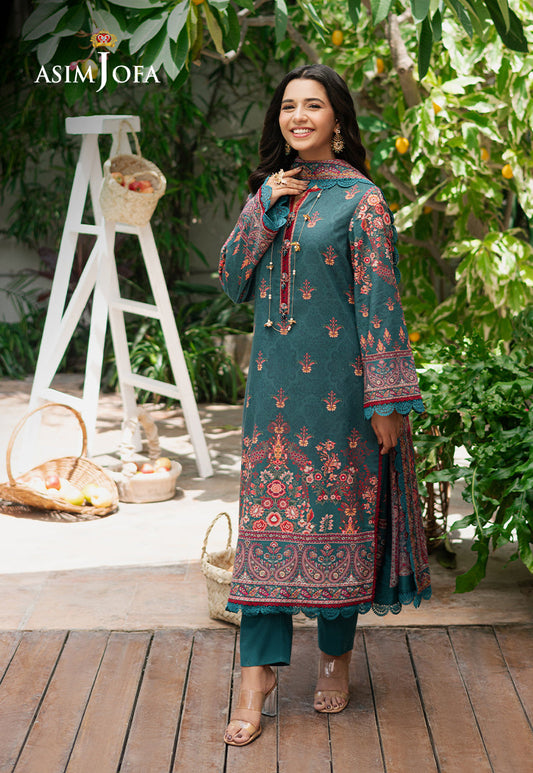 AJUUB-26 PRINTED LAWN 3 PC
