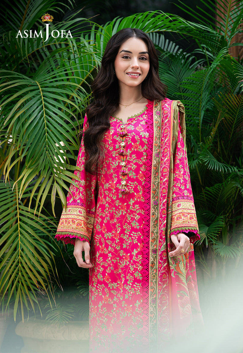 AJUUB-24 PRINTED LAWN 3 PC