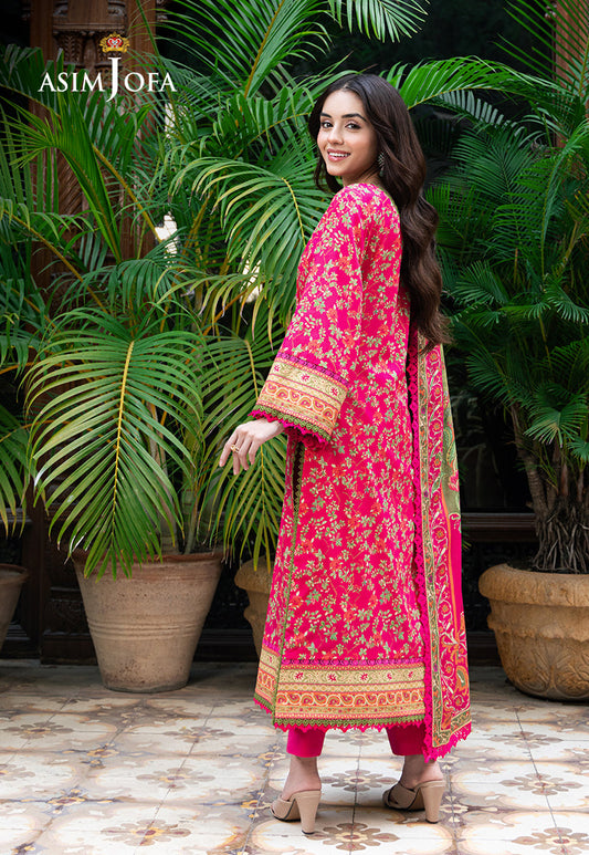 AJUUB-24 PRINTED LAWN 3 PC