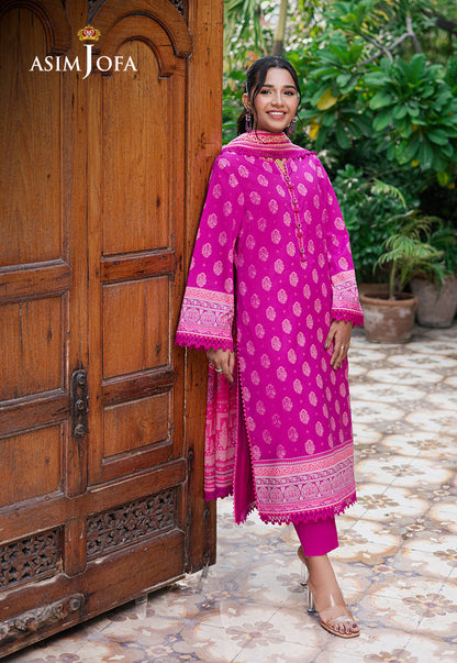 AJUUB-33 PRINTED LAWN 3 PC