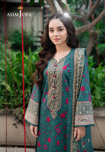 AJUUB-38 PRINTED LAWN 3 PC